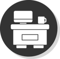 información escritorio vector icono diseño