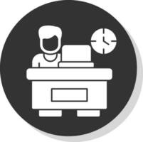 Over timing Vector Icon Design