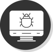 Computer Bug Vector Icon Design