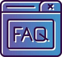 Faq Vector Icon Design