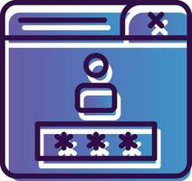 Login Vector Icon Design