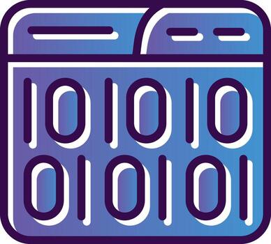 Binary Code Vector Icon Design