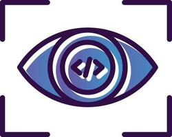 diseño de icono de vector de ojo