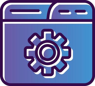 diseño de icono de vector de navegador web