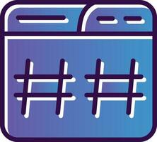 Hastag Vector Icon Design