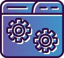 Website Setting Vector Icon Design