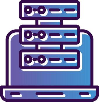 diseño de icono de vector de base de datos