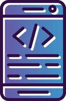 App coding Vector Icon Design