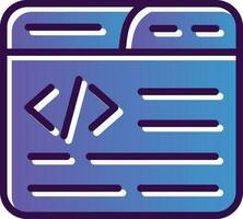 Web Coding Vector Icon Design