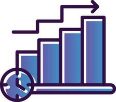 Bar Chart Vector Icon Design