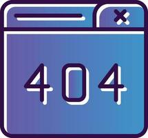 404 Error Vector Icon Design