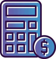 diseño de icono de vector de calculadora