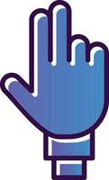 Three Fingers Vector Icon Design