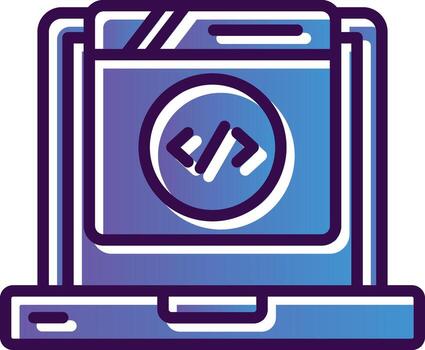 web codificación vector icono diseño