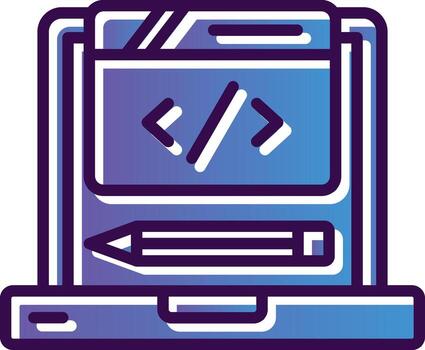 codificación vector icono diseño