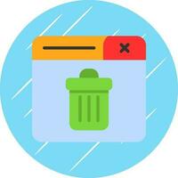 diseño de icono de vector de bote de basura