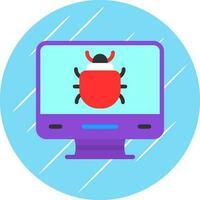 Computer Bug Vector Icon Design