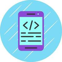 App coding Vector Icon Design