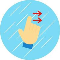 Swipe Right Vector Icon Design