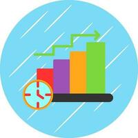 Bar Chart Vector Icon Design
