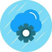 Cloud Settings Vector Icon Design