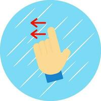Swipe Left Vector Icon Design