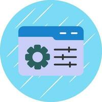 Web Management Vector Icon Design