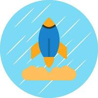Rocket Launch Vector Icon Design
