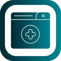 New Window Vector Icon Design