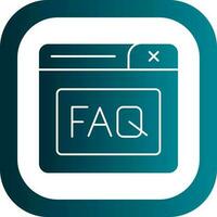 Faq Vector Icon Design