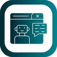 Chatbot Vector Icon Design