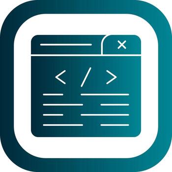 diseño de icono de vector de programación
