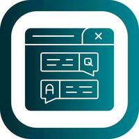 Forum Vector Icon Design