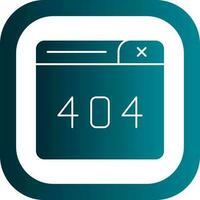 404 Error Vector Icon Design