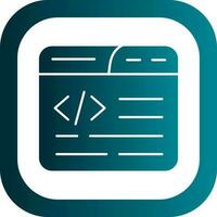 Web Coding Vector Icon Design