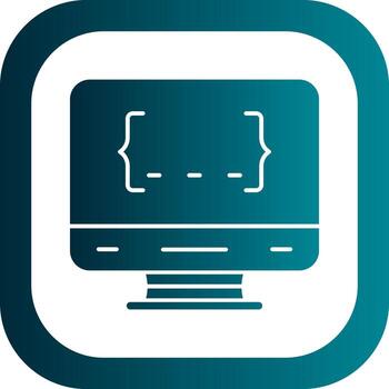 diseño de icono de vector de programación