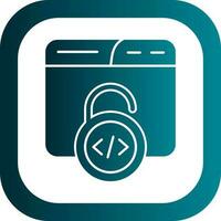 Unsecured Vector Icon Design