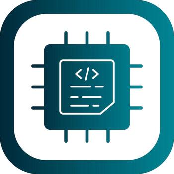 Processor Vector Icon Design