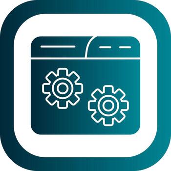 Website Setting Vector Icon Design