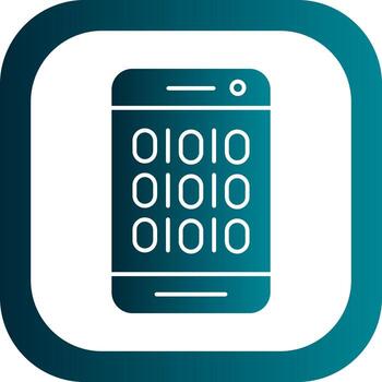 diseño de icono de vector de código binario