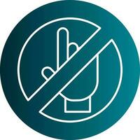 Do Not Touch Vector Icon Design