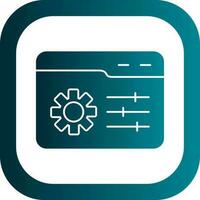 Web Management Vector Icon Design