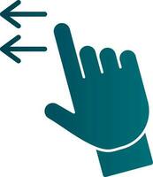 Swipe Left Vector Icon Design