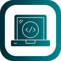 Web Coding Vector Icon Design