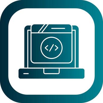 web codificación vector icono diseño