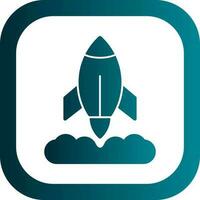 Rocket Launch Vector Icon Design