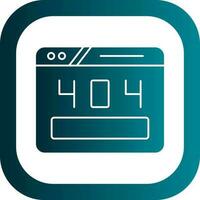 404 Error Vector Icon Design