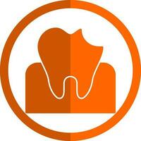 Dental Caries Vector Icon Design