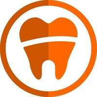 Dental Filling Vector Icon Design