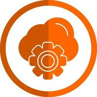 Cloud Settings Vector Icon Design